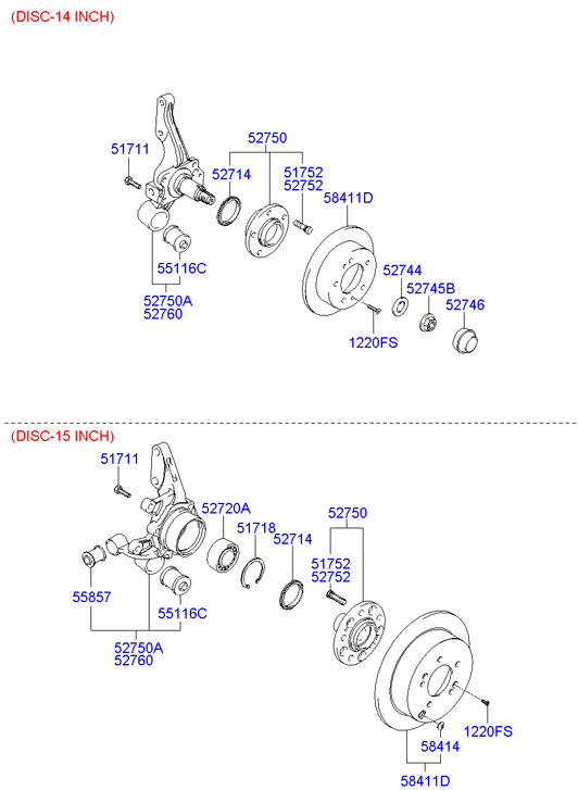 Hyundai 52710-26530 - Set rulment roata aaoparts.ro