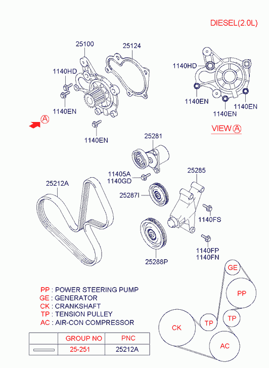 KIA 25100-26902 - Pompa apa aaoparts.ro