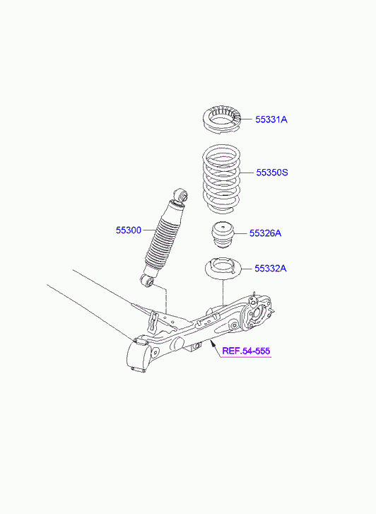 KIA 55300-4L001 - Amortizor aaoparts.ro