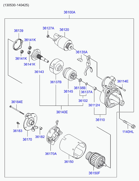 KIA 361002B600 - Starter aaoparts.ro