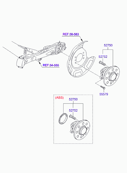 KIA-HYUNDAI 52755-2G000 - Bolt roata aaoparts.ro