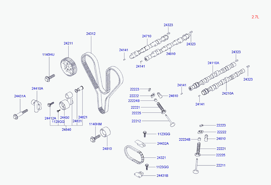 KIA-HYUNDAI 24810 37120 - Rola intinzator,curea distributie aaoparts.ro