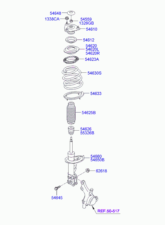 KIA 54610-2H300 - Rulment sarcina suport arc aaoparts.ro