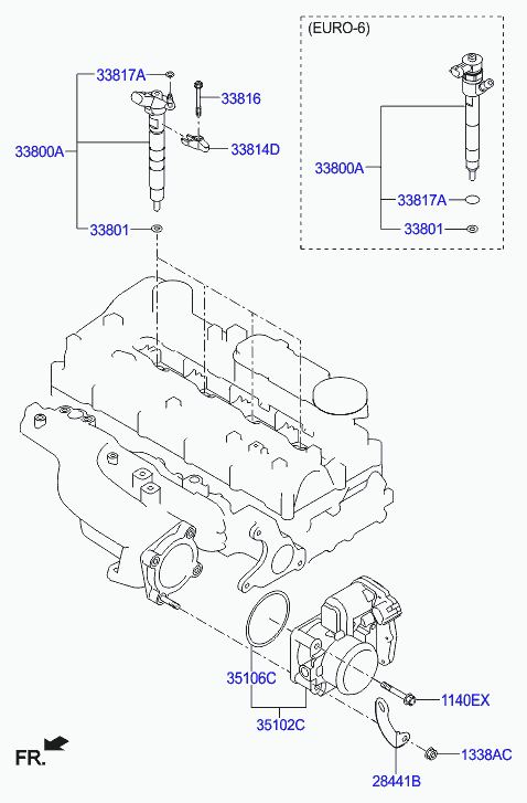 KIA-HYUNDAI 33817 2F000 - Scut protectie termica, inst. injectie aaoparts.ro