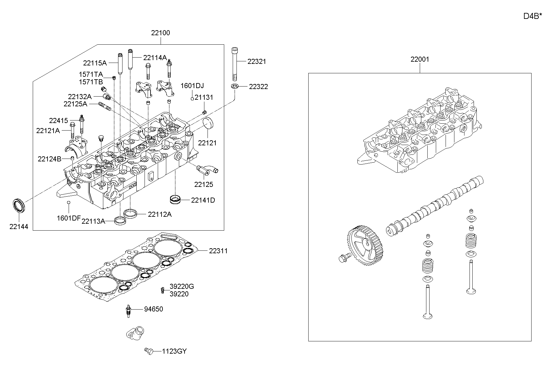 KIA-HYUNDAI 22144-35000 - Simering, ax cu came aaoparts.ro