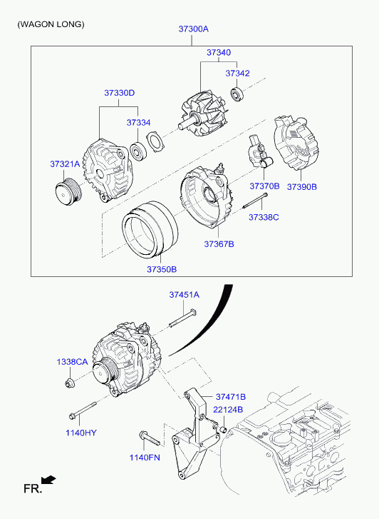 Hyundai (BEIJING) 37370-2A850 - Regulator, alternator aaoparts.ro