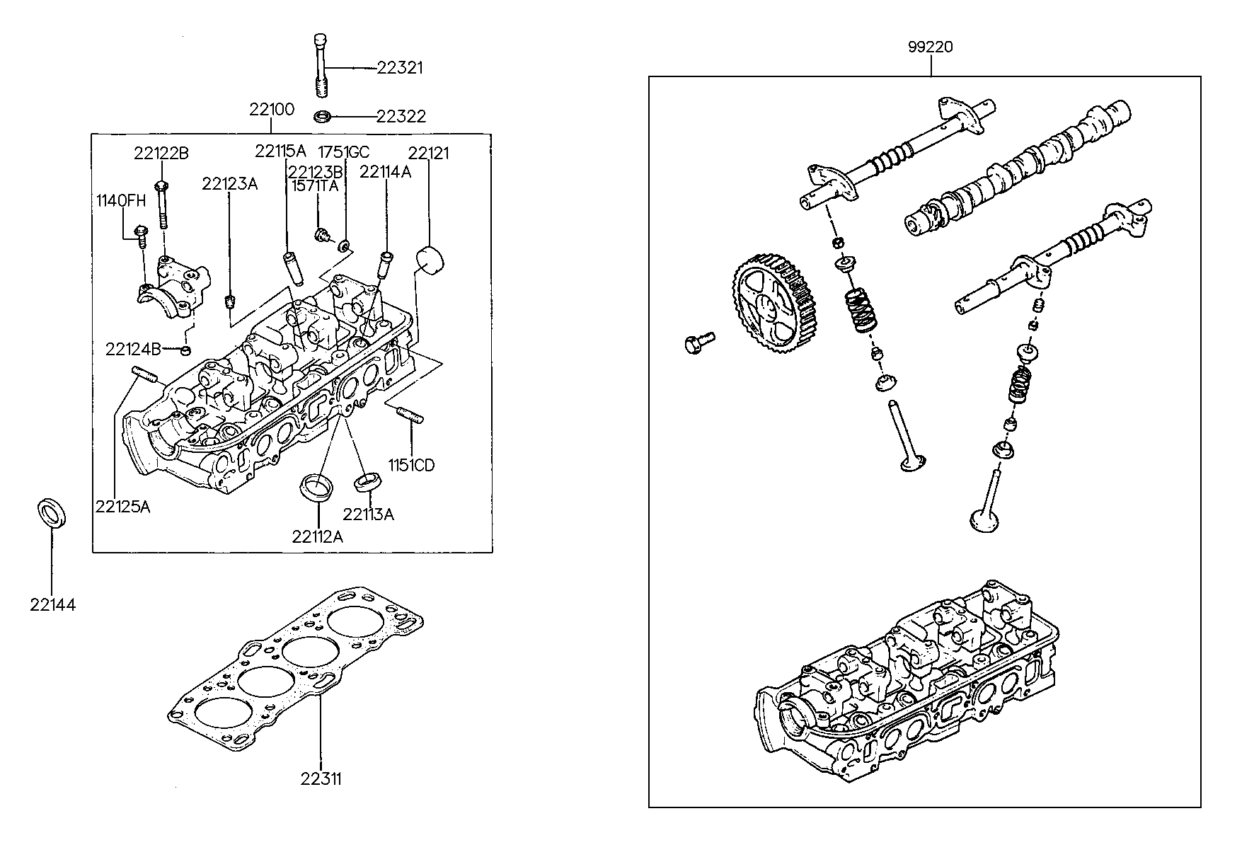 KIA-HYUNDAI 22144-35000 - Simering, ax cu came aaoparts.ro