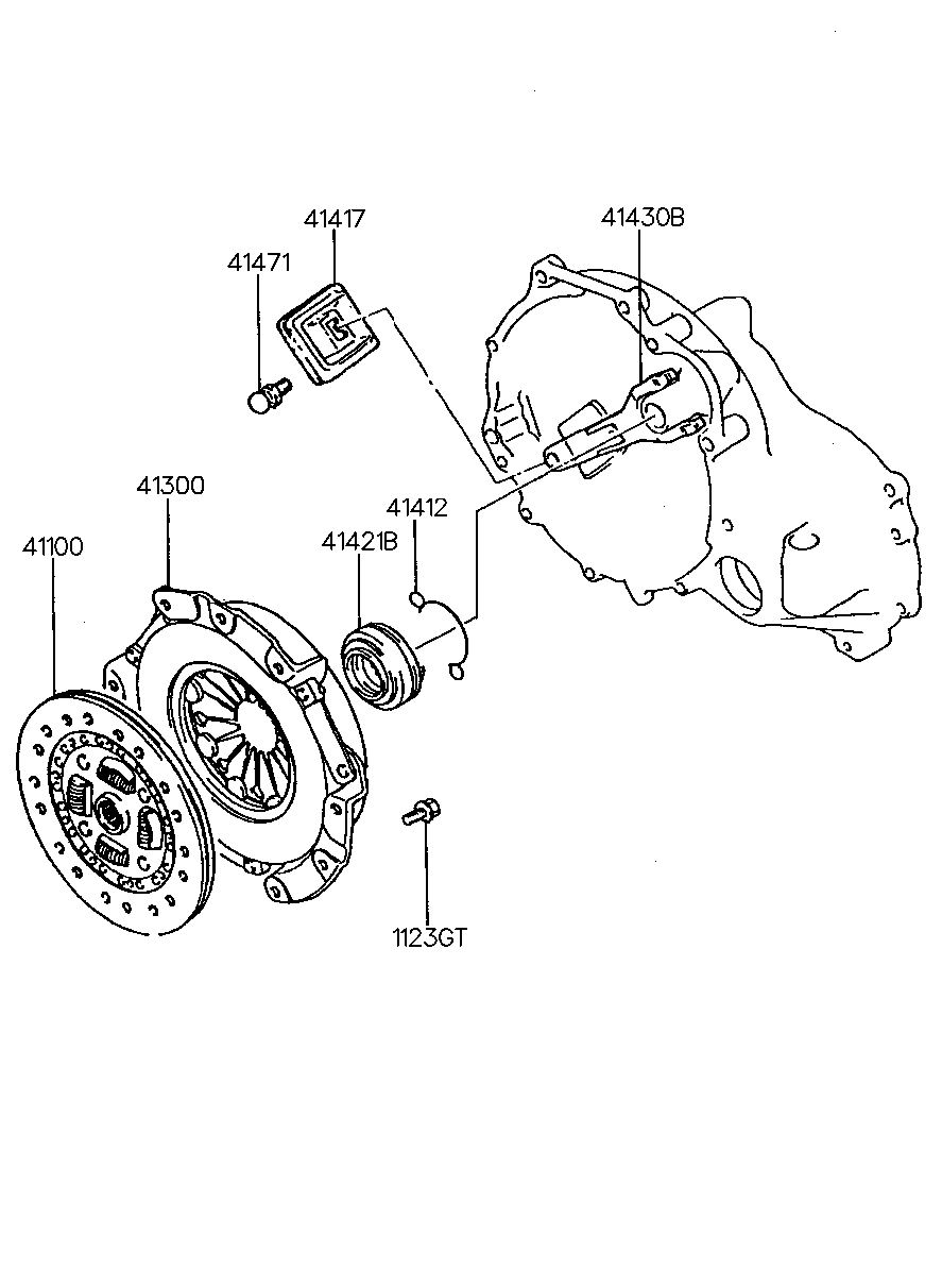 KIA 41421-36000 - Rulment de presiune aaoparts.ro