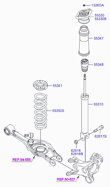 KIA 553303V011 - Rulment sarcina suport arc aaoparts.ro