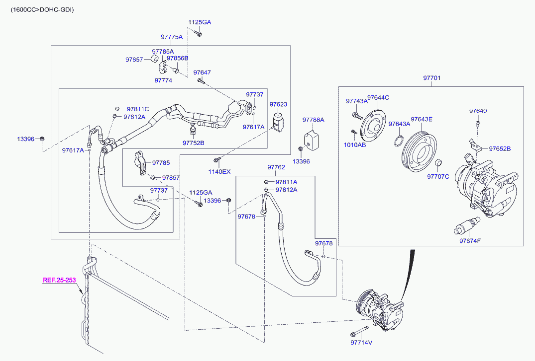 KIA-HYUNDAI 97701-3Z500 - Compresor, climatizare aaoparts.ro