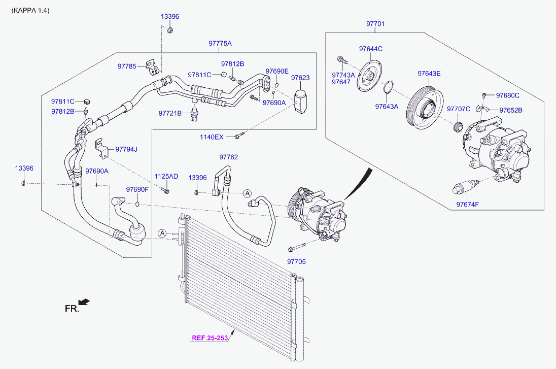 KIA-HYUNDAI 97701-C8200 - Compresor, climatizare aaoparts.ro