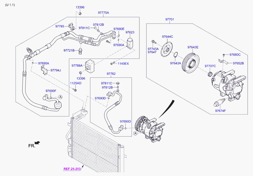 KIA-HYUNDAI 97701-C8200 - Compresor, climatizare aaoparts.ro