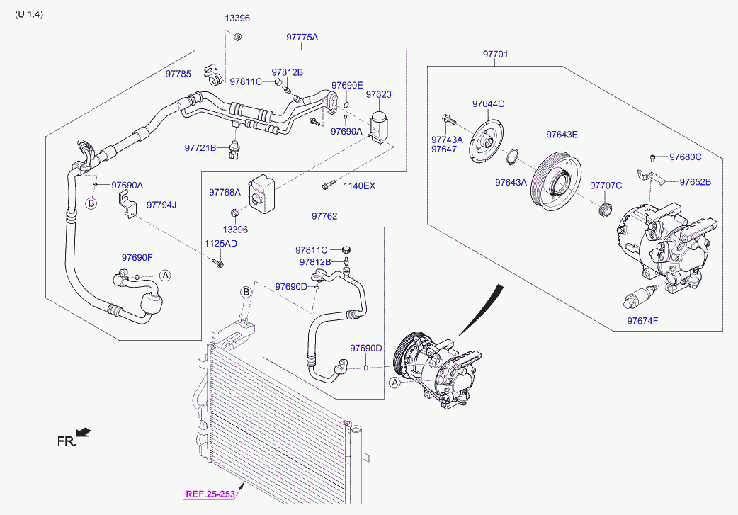 KIA-HYUNDAI 97701-C8200 - Compresor, climatizare aaoparts.ro