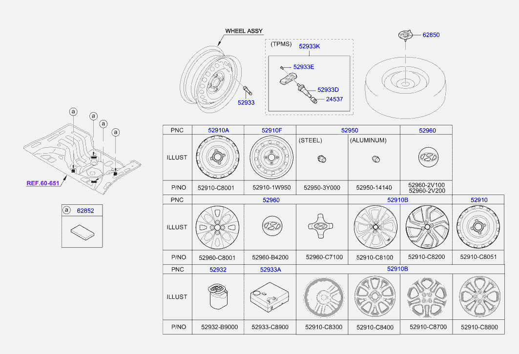 Hyundai 52933C1100 - Senzor, sistem de control al presiunii pneuri aaoparts.ro