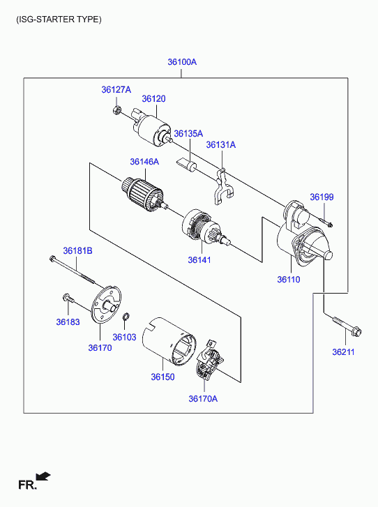 Hyundai (BEIJING) 36120-2A300 - Switch assy - starter magnetic aaoparts.ro