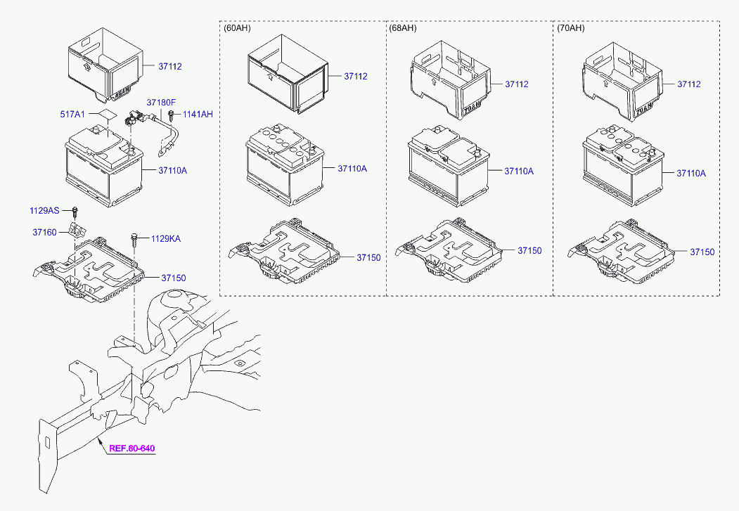 Hyundai 37110C8680 - Baterie de pornire aaoparts.ro