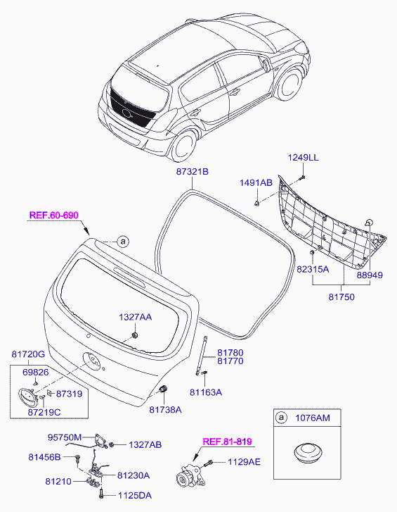 KIA-HYUNDAI 817804P000 - Amortizor portbagaj aaoparts.ro