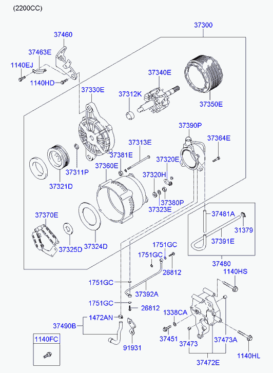 KIA 37370-27011 - Regulator, alternator aaoparts.ro