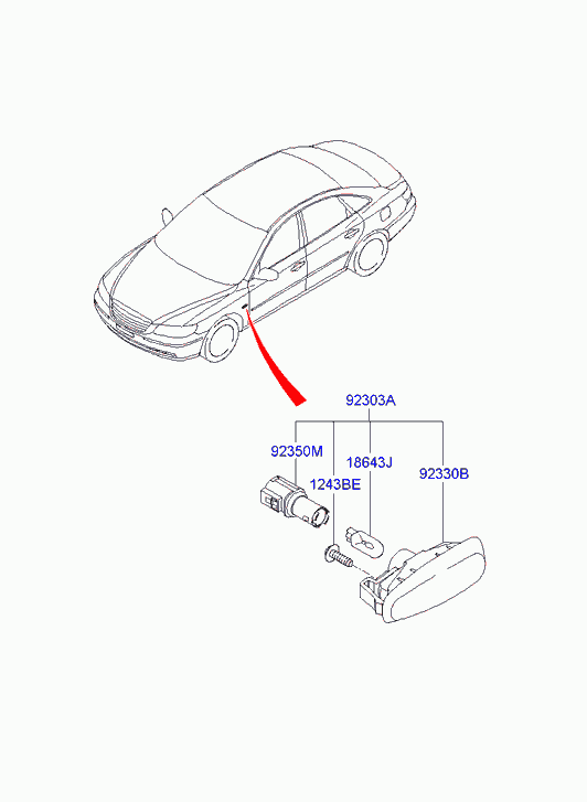 KIA 92303-3L100 - Semnalizator aaoparts.ro