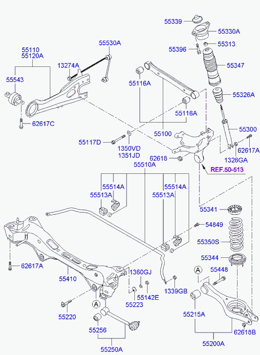 Hyundai 55311-2R600 - Amortizor aaoparts.ro