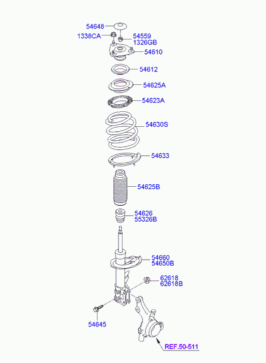 Hyundai 54651-2R600 - Amortizor aaoparts.ro