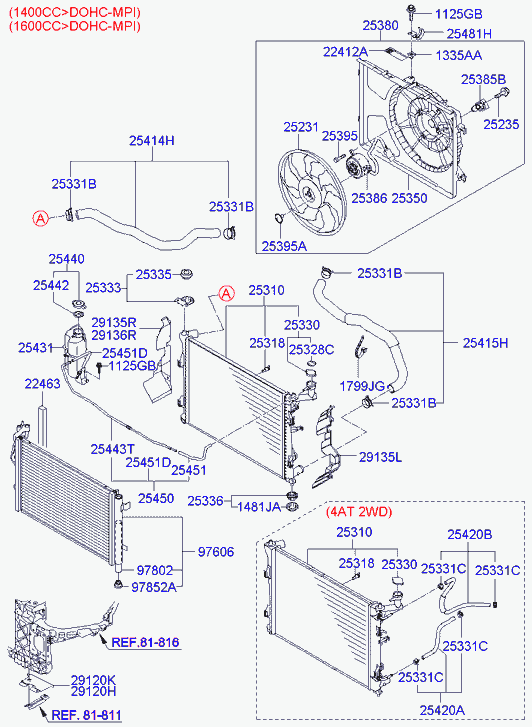 Hyundai 25330-1H100 - Buson,vas expansiune aaoparts.ro