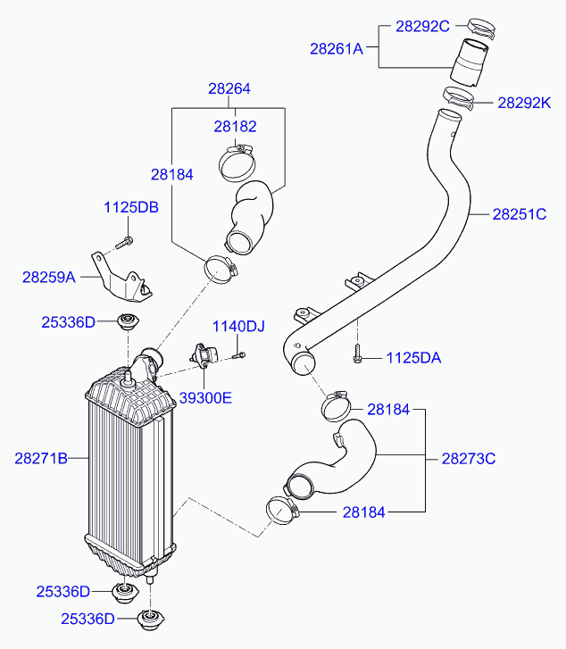 KIA-HYUNDAI 282522A700 - Furtun aer supraalimentare aaoparts.ro