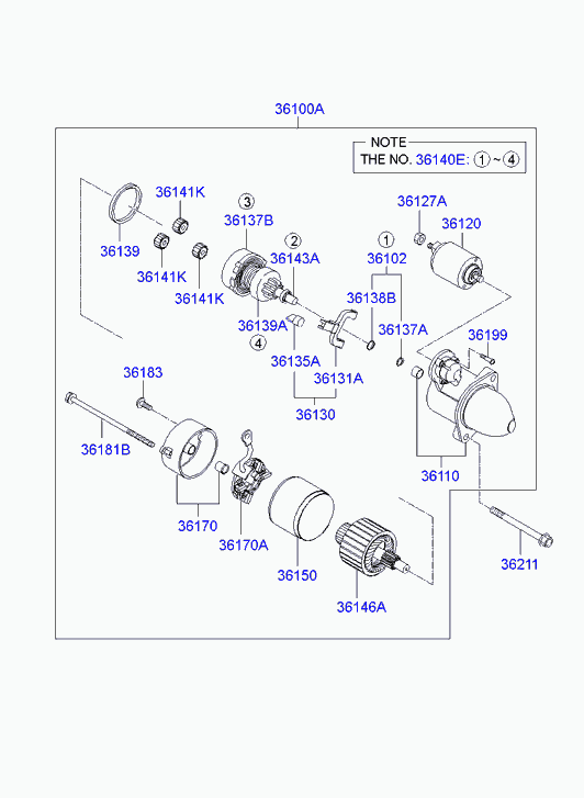 KIA 361002F050 - Starter aaoparts.ro