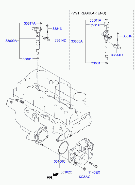 KIA-HYUNDAI 33817 2F000 - Scut protectie termica, inst. injectie aaoparts.ro