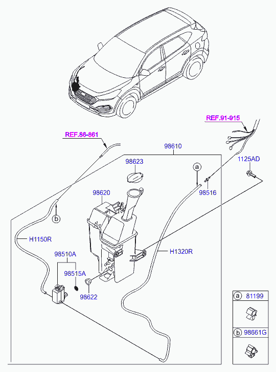 KIA 98510-2J500 - Pompa de apa,spalare parbriz aaoparts.ro