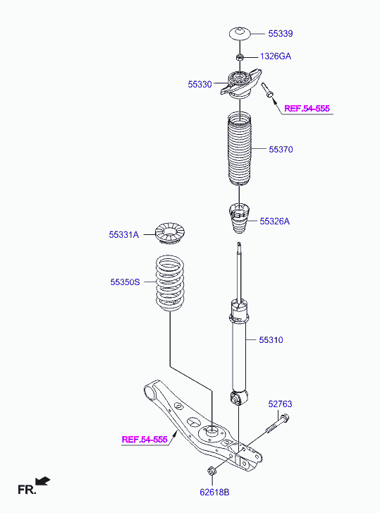 Hyundai 55350-D7CA0 - Arc spiral aaoparts.ro