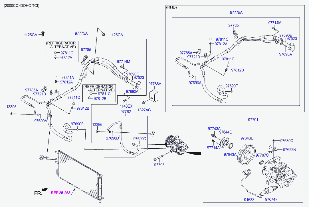 KIA-HYUNDAI 97721D2000 - Comutator presiune, aer conditionat aaoparts.ro