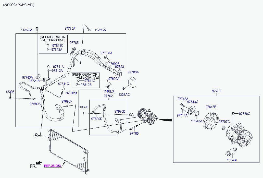 KIA-HYUNDAI 97721D2000 - Comutator presiune, aer conditionat aaoparts.ro