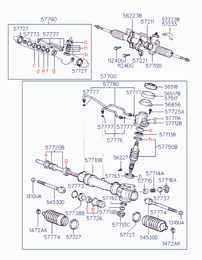 KIA-HYUNDAI 56528-02000 - Ansamblu burduf, directie aaoparts.ro