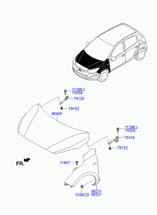 Hyundai 66321-1J500 - Aripa aaoparts.ro