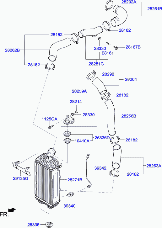 KIA 282712F650 - Intercooler, compresor aaoparts.ro