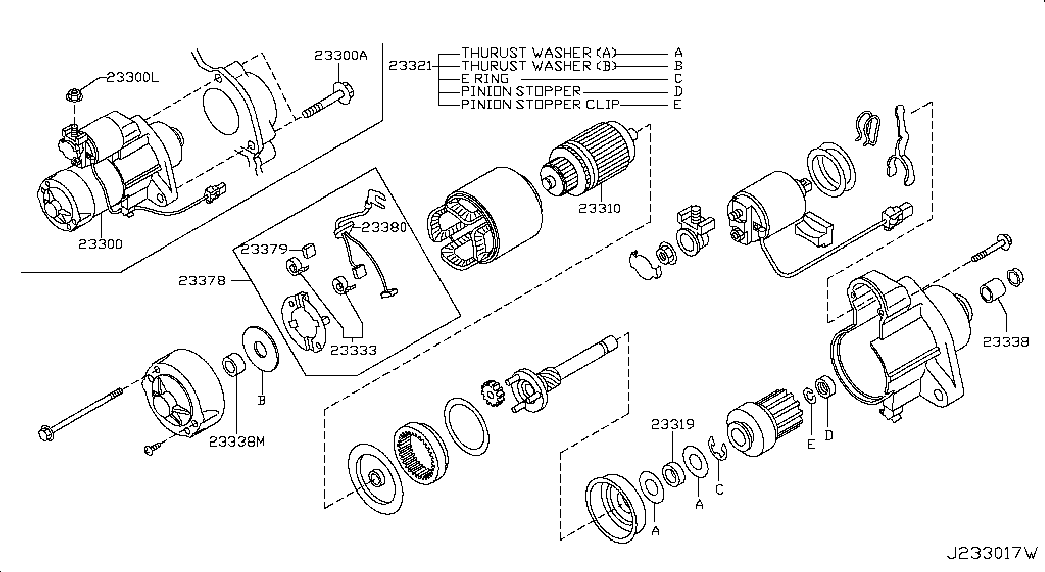 NISSAN 23300-EY00D - Starter aaoparts.ro