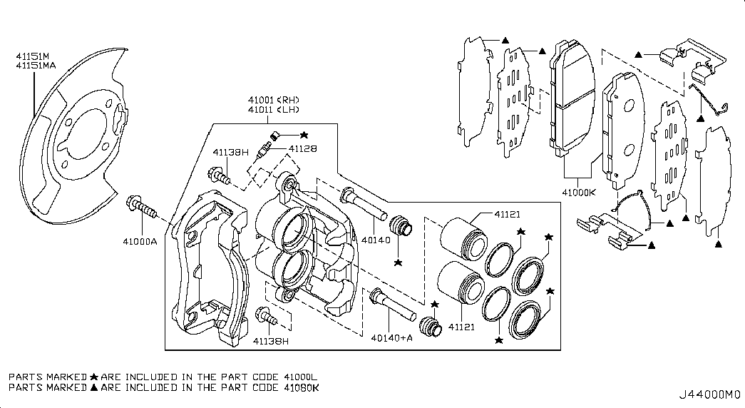 Infiniti D10609FE0A - Set placute frana,frana disc aaoparts.ro