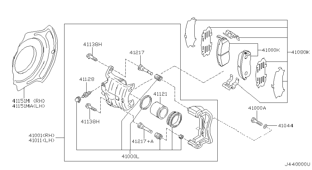 NISSAN 410602Y091 - Set placute frana,frana disc aaoparts.ro