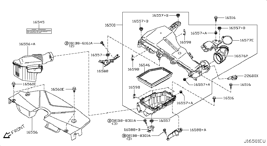 IME 16546-1BY0A - Filtru aer aaoparts.ro