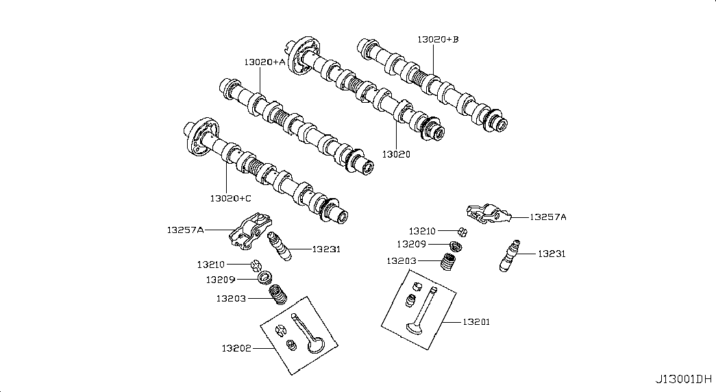 NISSAN 13257-00Q0A - Culbutor, tren supape aaoparts.ro