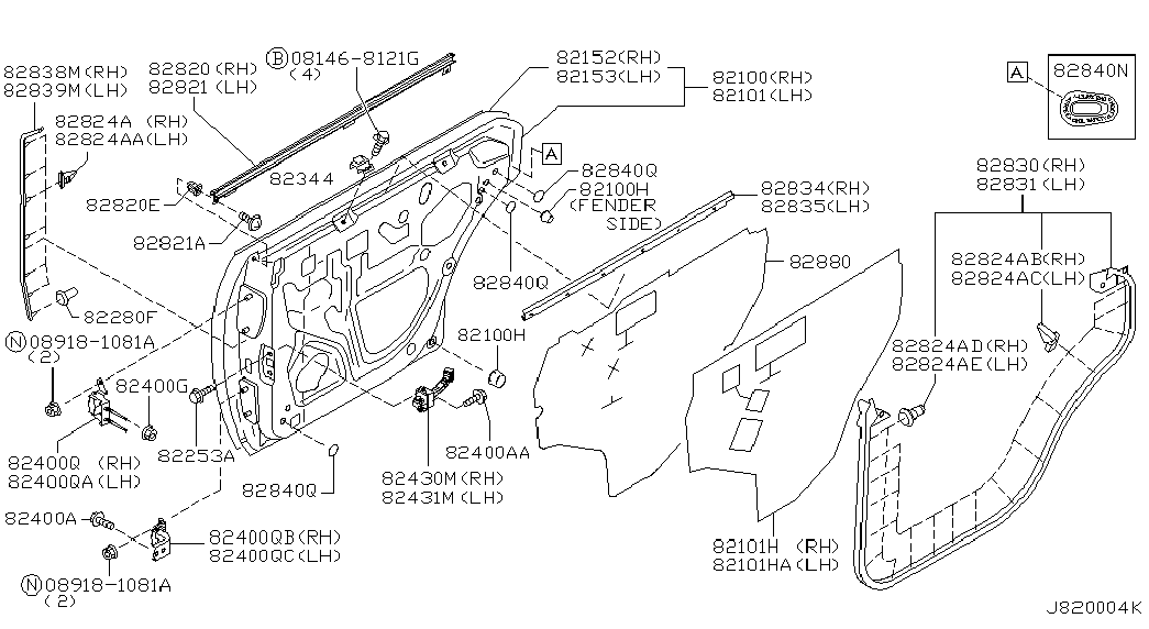NISSAN 96706-B0700 - Clip aaoparts.ro