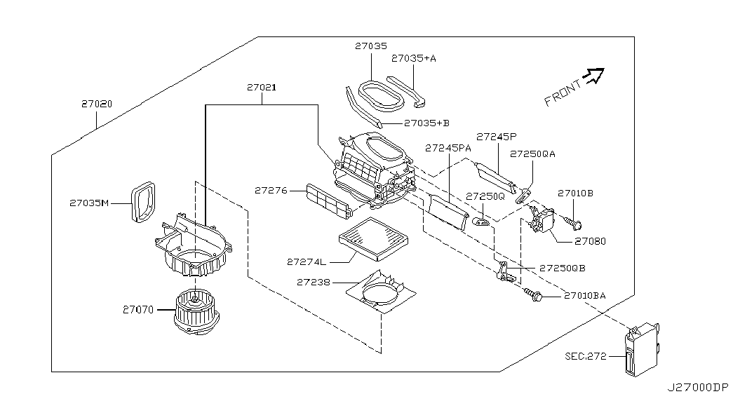 Infiniti 27277-AR225 - Filtru, aer habitaclu aaoparts.ro