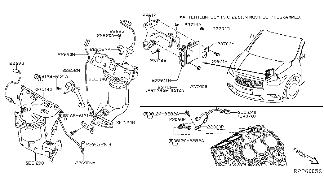 NISSAN 226933RC0A - Sonda Lambda aaoparts.ro