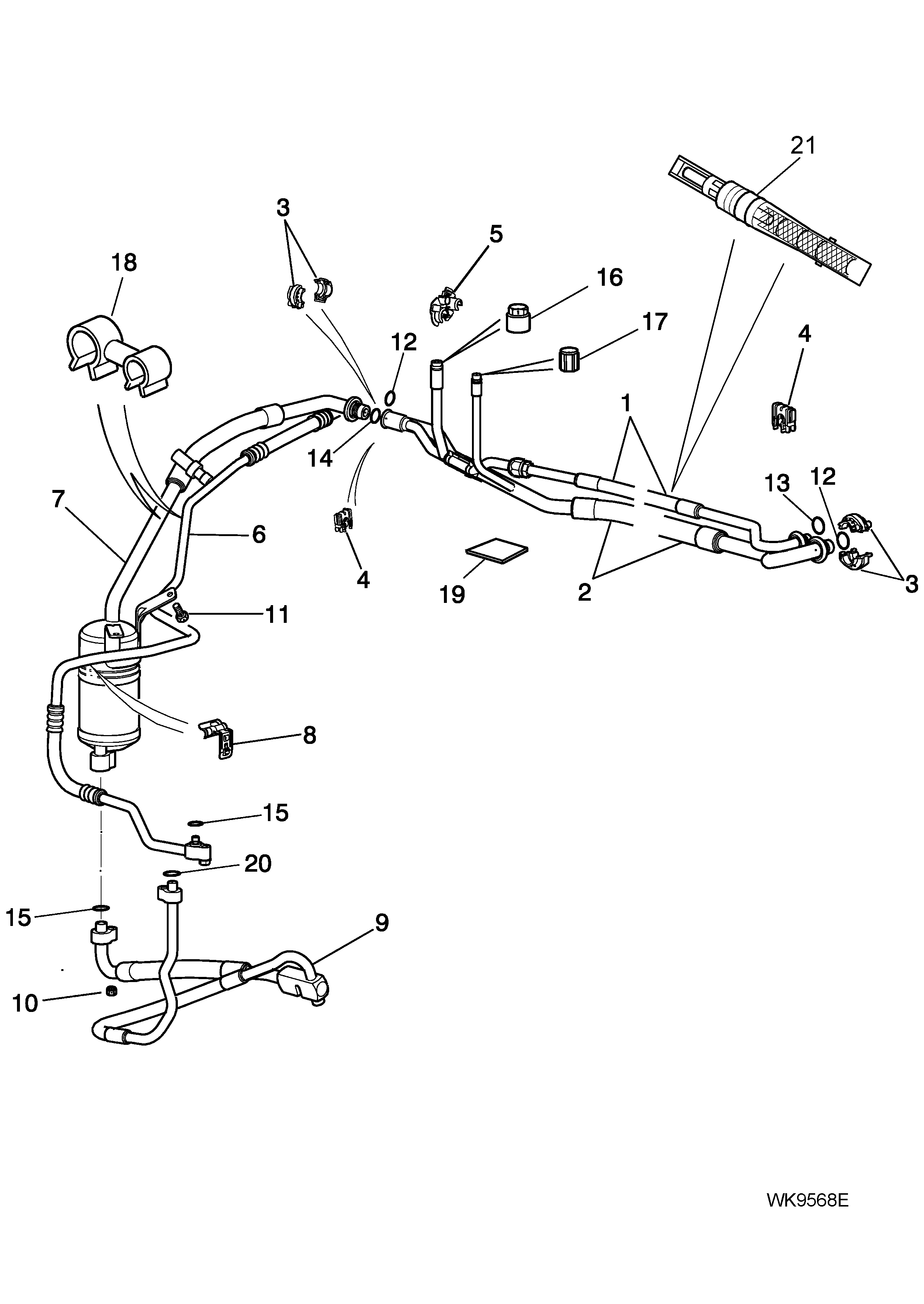 NISSENS 95330 - Uscator,aer conditionat aaoparts.ro