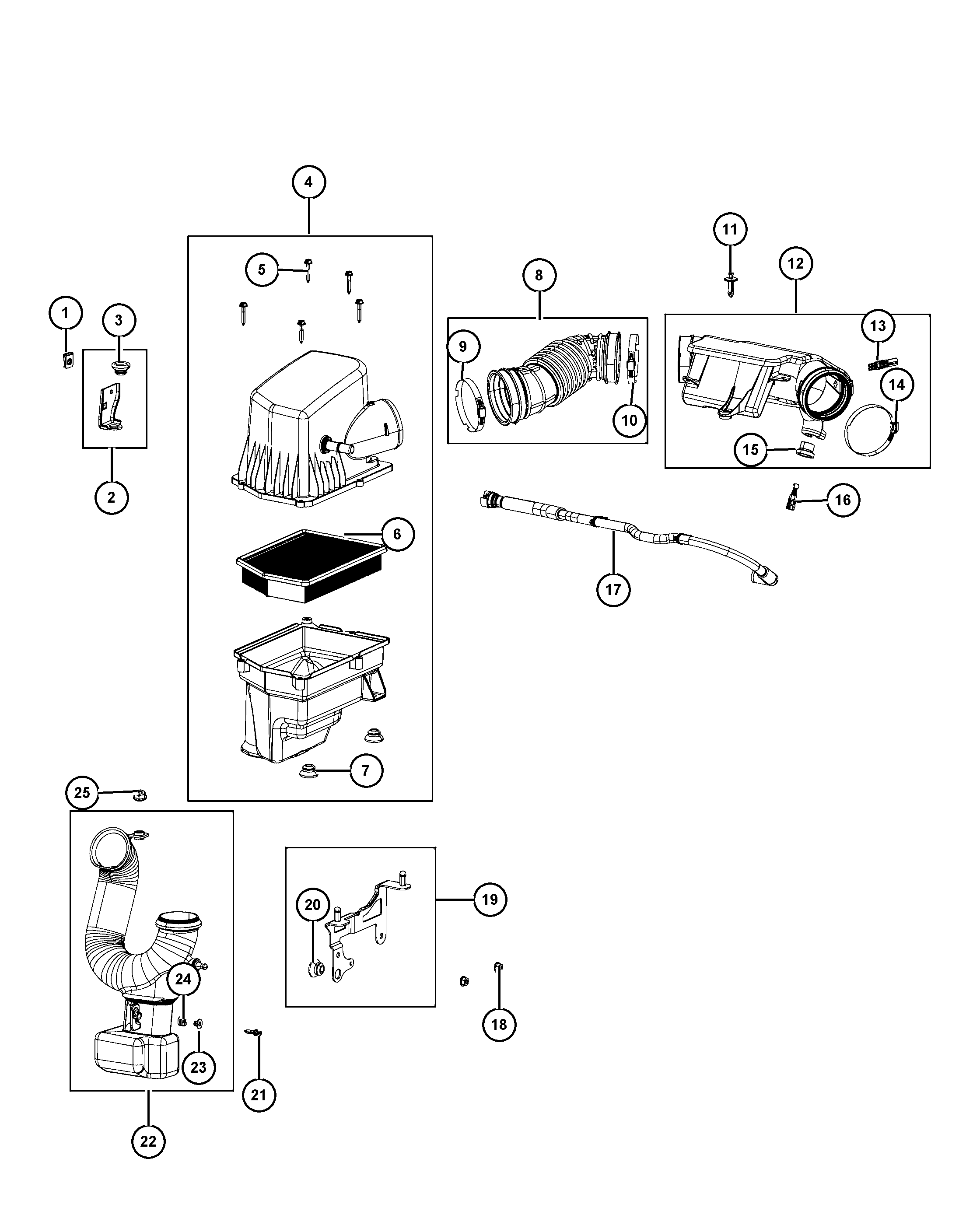 Chrysler 52022 378AA - Filtru aer aaoparts.ro