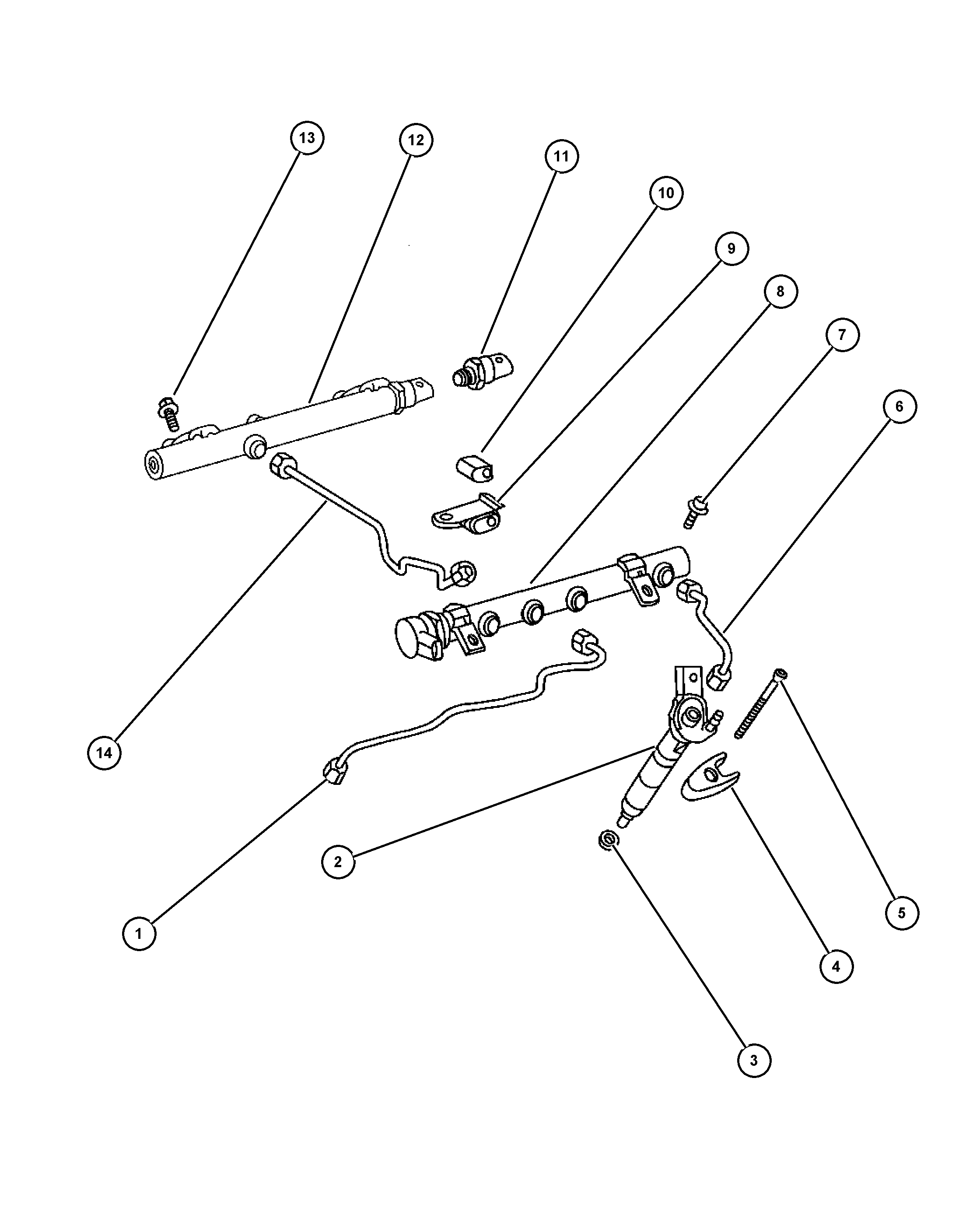 Chrysler 5073 719AB - Surub, suport injector aaoparts.ro