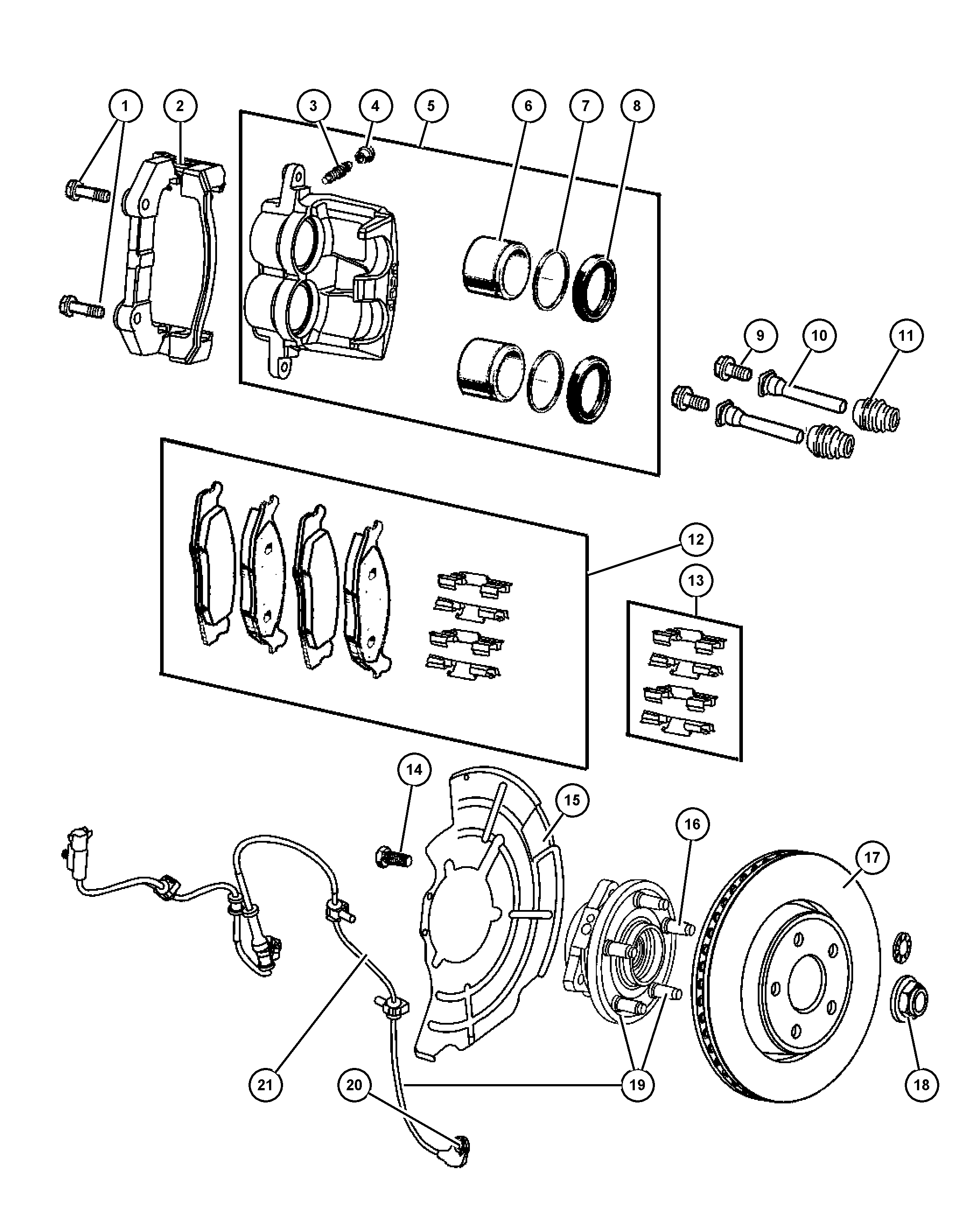 Chrysler 52089 434AC - Set rulment roata aaoparts.ro