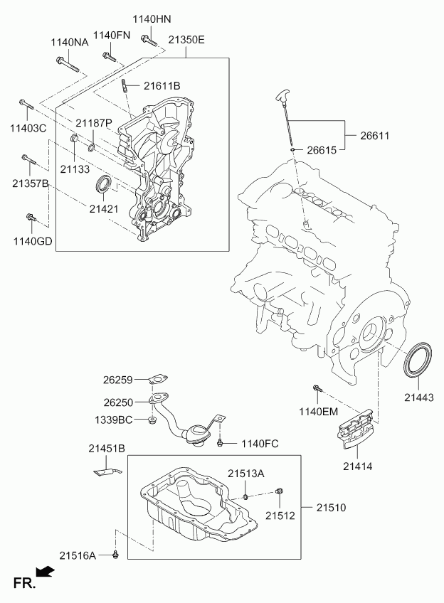 KIA 214212E300 - Simering, ax cu came aaoparts.ro