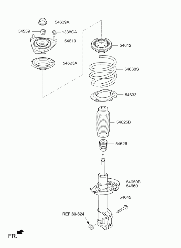 KIA 54610A4000 - Rulment sarcina suport arc aaoparts.ro